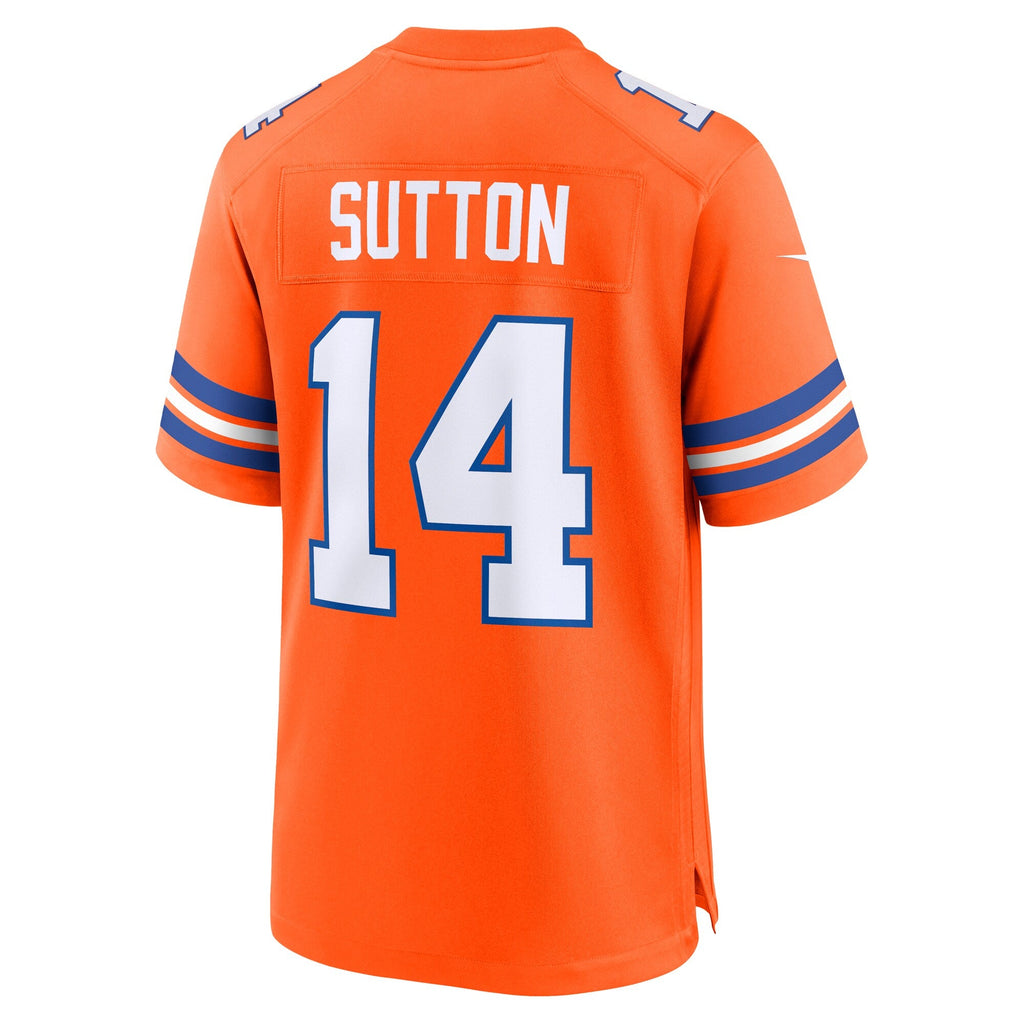 Denver Broncos Courtland Sutton Orange Alternate Game Football Jersey