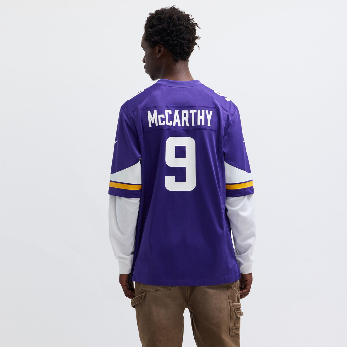 Minnesota Vikings J.J. McCarthy Purple Player Game Football Jersey