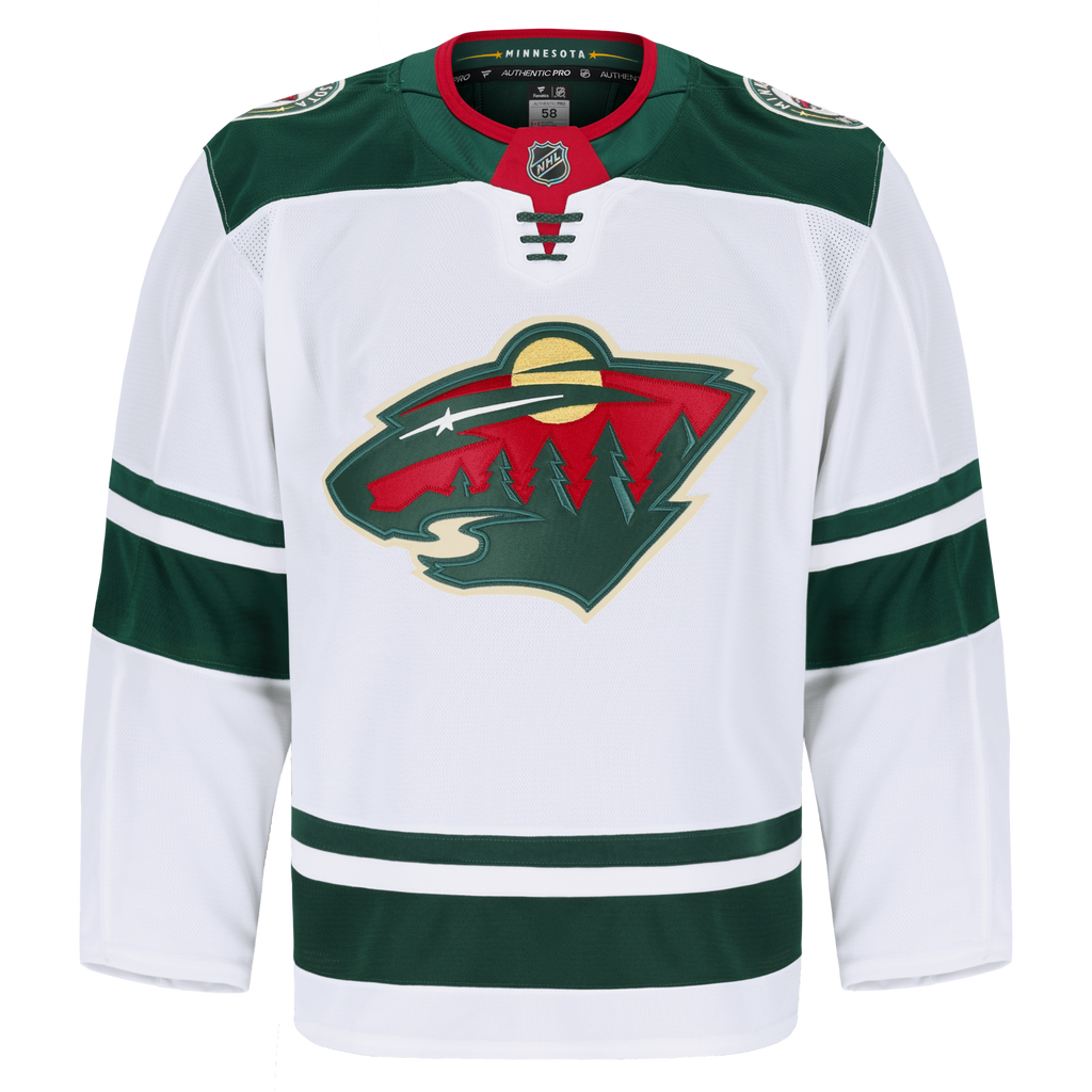 Minnesota Wild White Away Pro Jersey