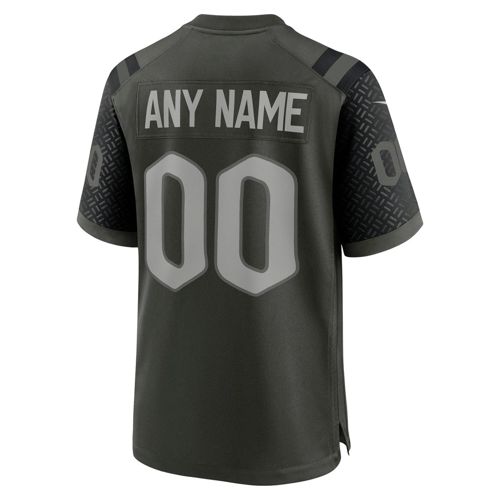 New York Jets Green 2025 Rivalries Collection Custom Game Football Jersey