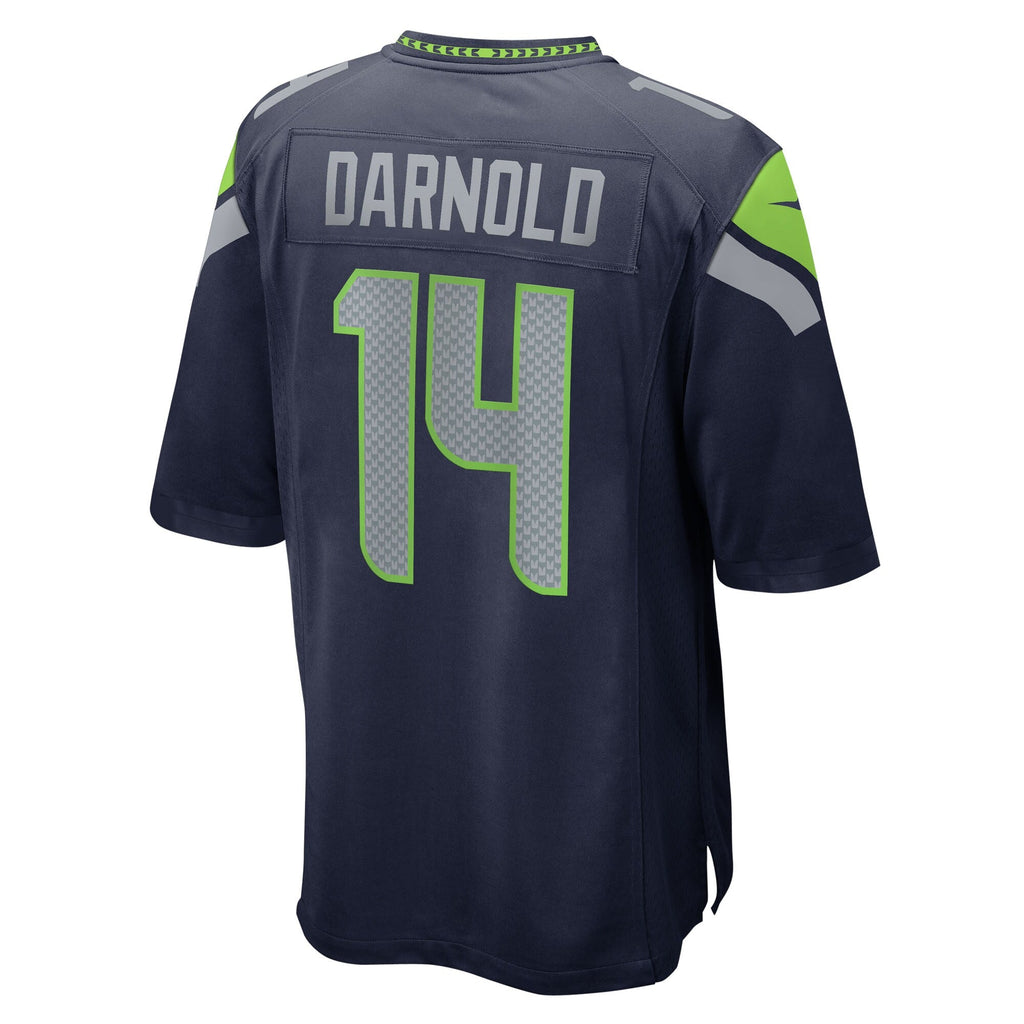 Seattle Seahawks Sam Darnold College Navy Team Game Football Jersey