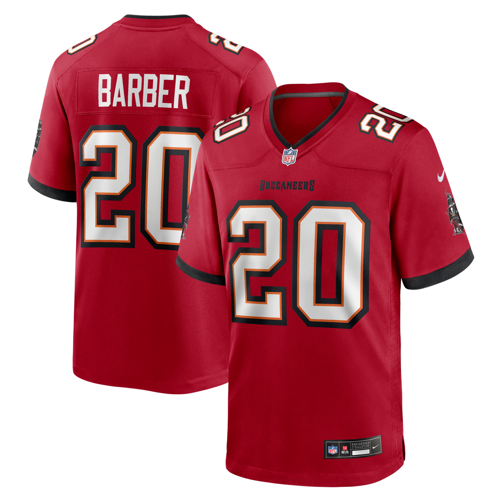 Tampa Bay Buccaneers Ronde Barber Red Game Retired Player Football Jersey