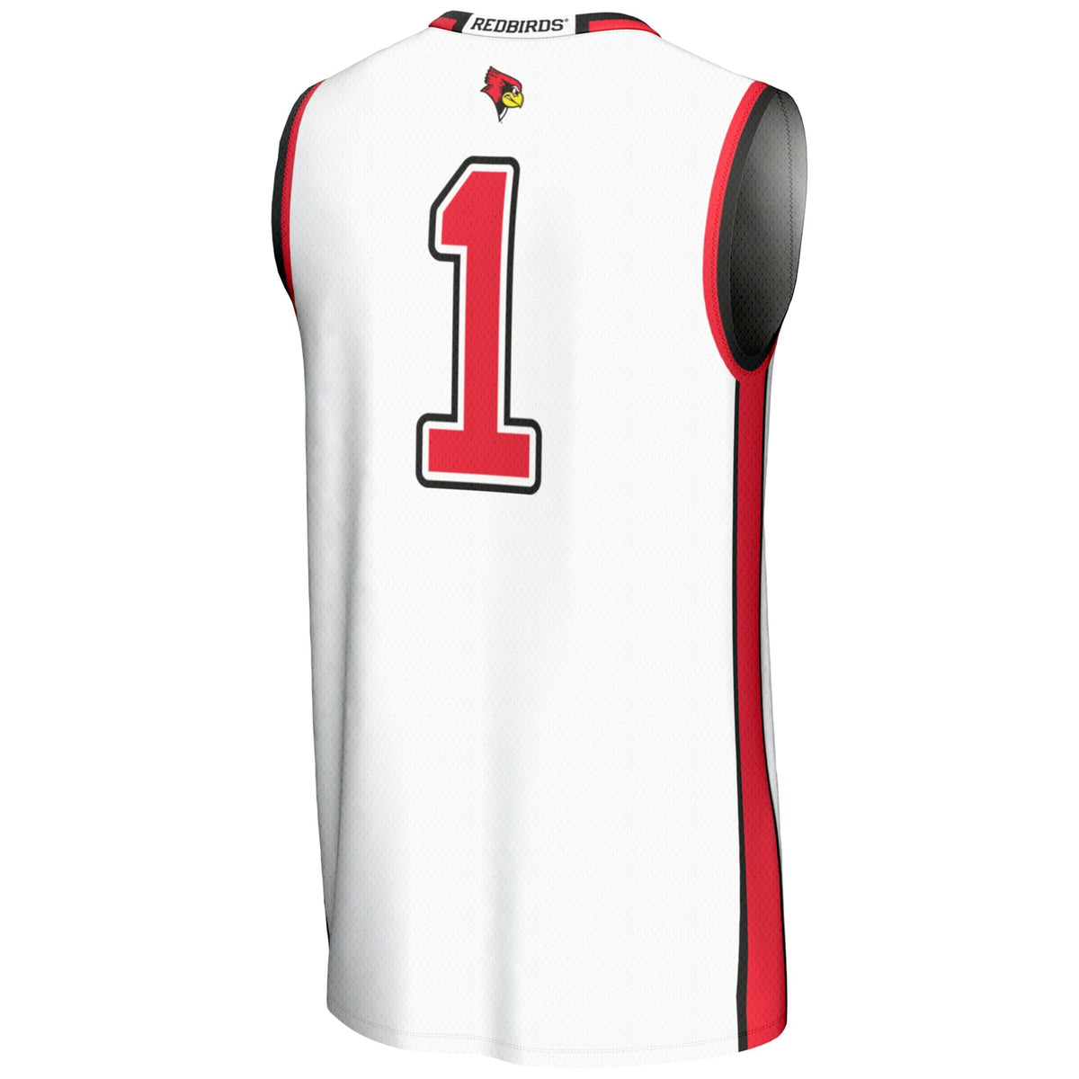 #1 Illinois State Redbirds Lightweight Basketball Jersey - White