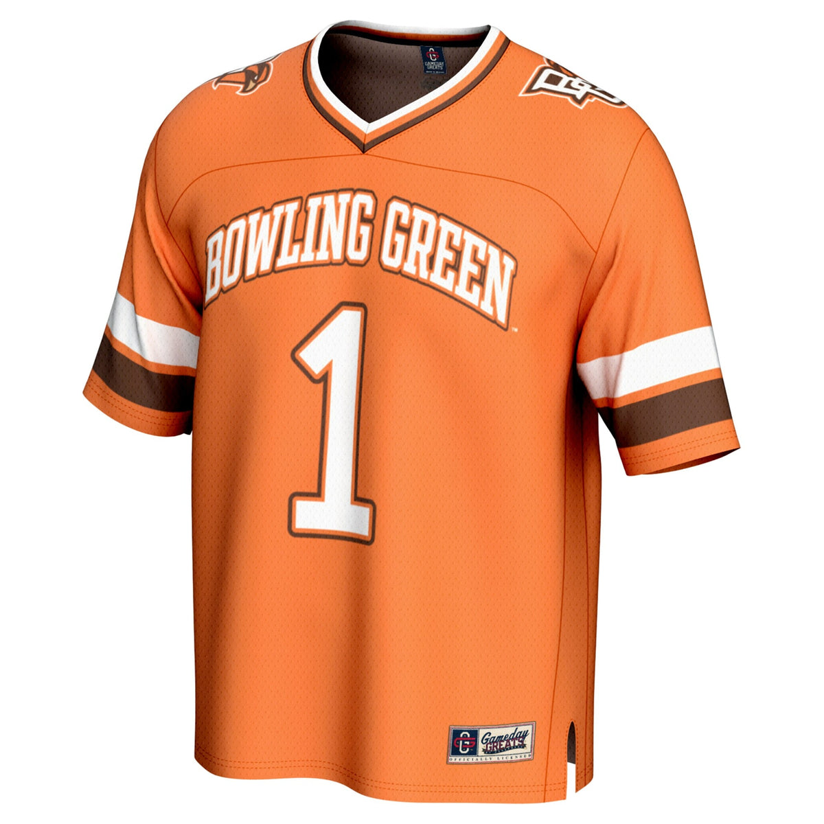 #1 Orange Bowling Green St. Falcons Lightweight Collegiate Football Fashion Jersey