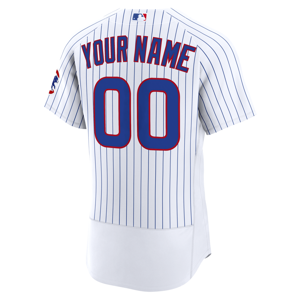 Chicago Cubs White Home Custom Baseball Jersey