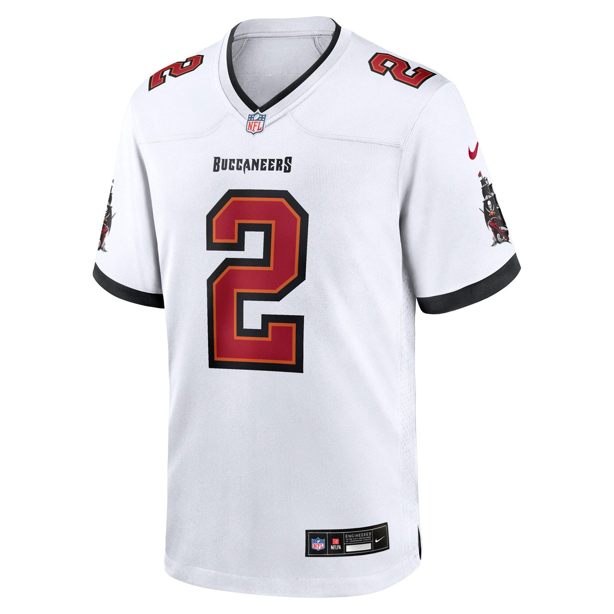 Tampa Bay Buccaneers Emeka Egbuka White Game Football Jersey