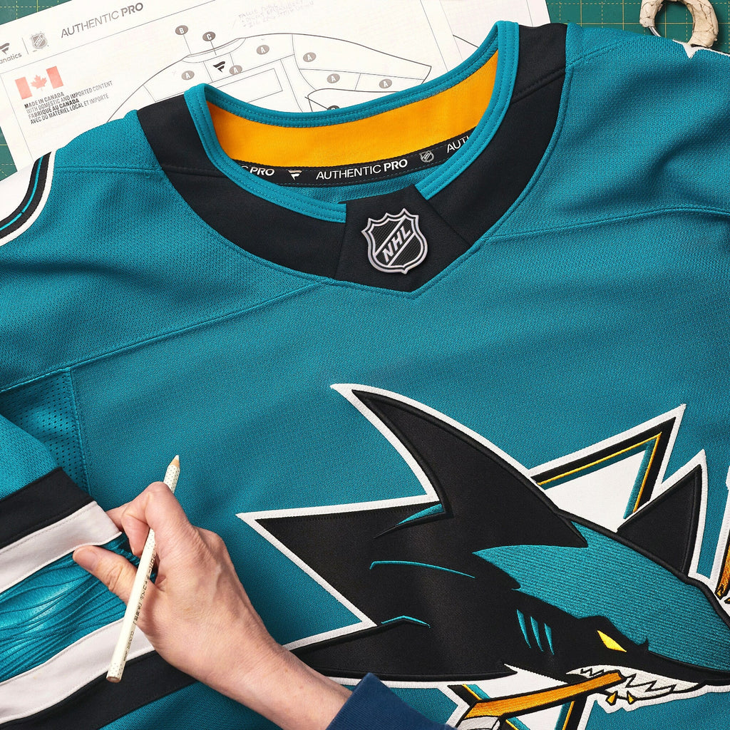 San Jose Sharks Teal Home Pro Jersey
