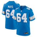 Detroit Lions Cade Mays Blue Team Game Football Jersey