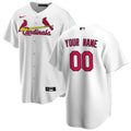 St. Louis Cardinals White Home Replica Custom Baseball Jersey