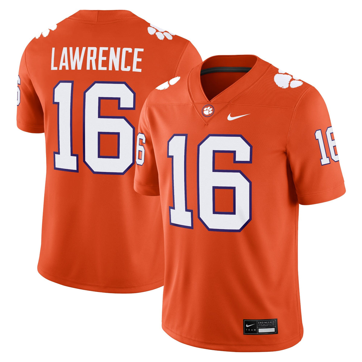 Trevor Lawrence Clemson Tigers Alumni Game Jersey - Orange