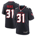 Houston Texans Dameon Pierce Navy Game Football Jersey