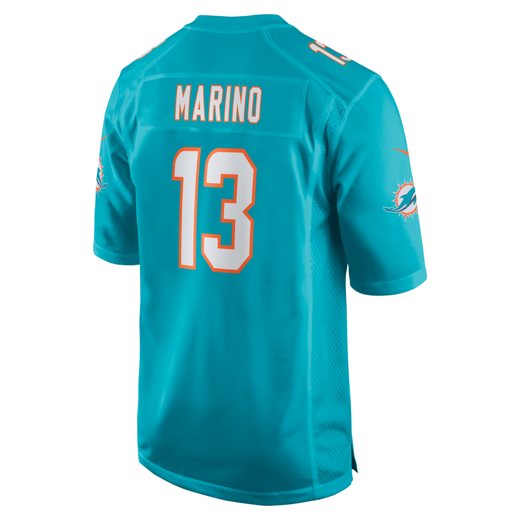Miami Dolphins Dan Marino Aqua Game Retired Player Football Jersey
