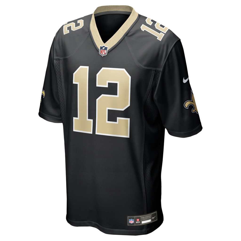 New Orleans Saints Chris Olave Black Player Game Football Jersey