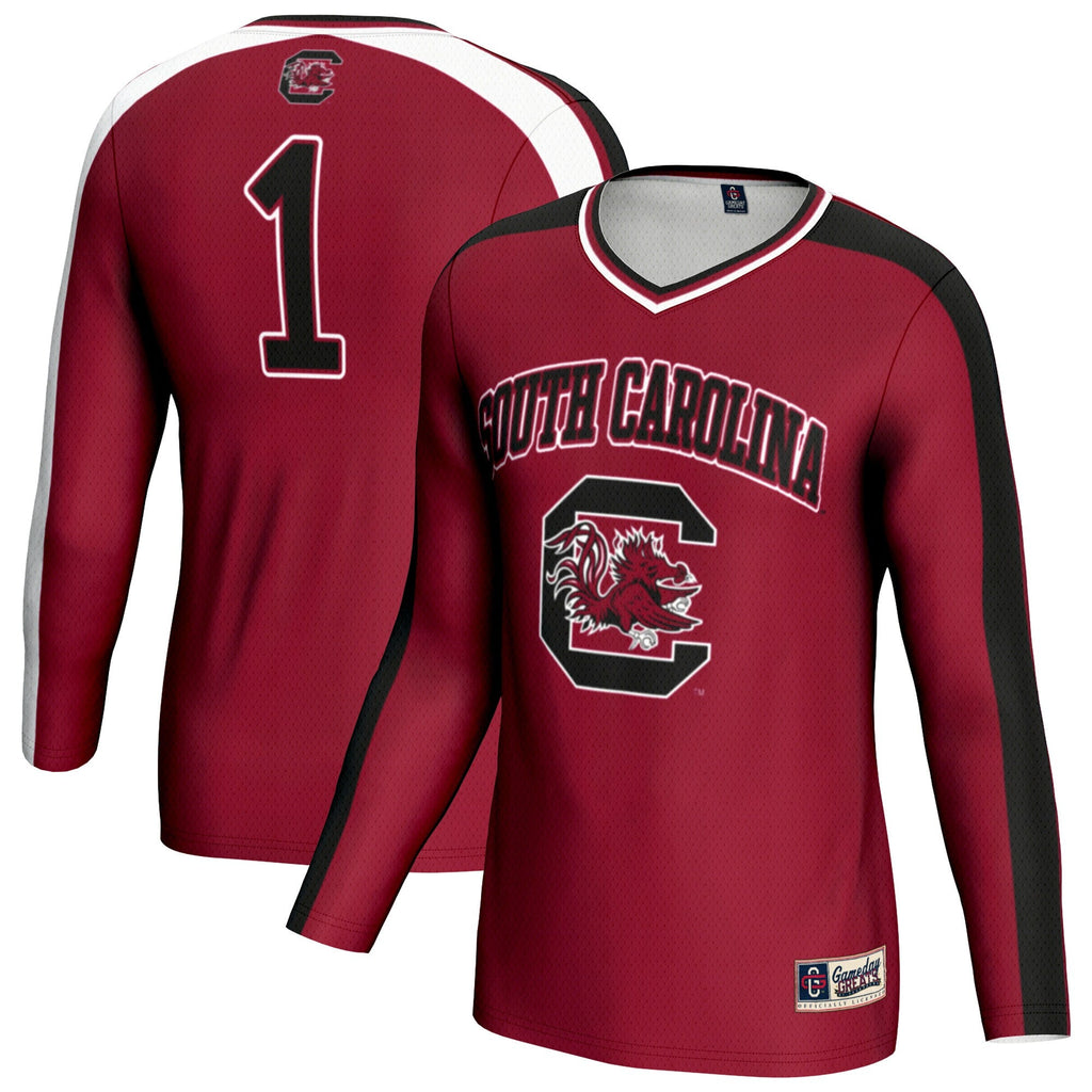 South Carolina Gamecocks #1 Lightweight Volleyball Fashion Jersey - Garnet