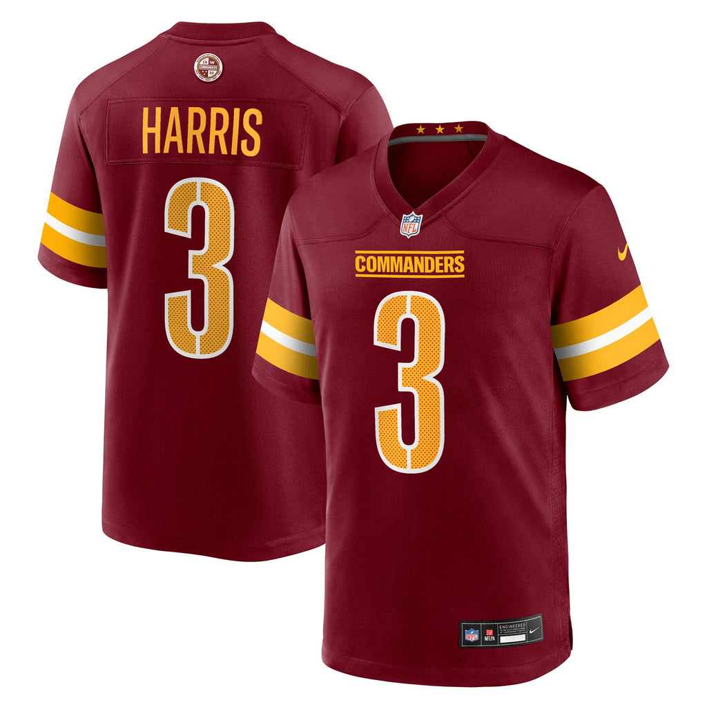 Washington Commanders Will Harris Burgundy Team Game Football Jersey