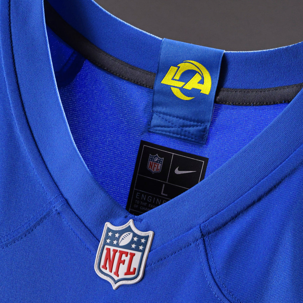 Los Angeles Rams Royal Custom Game Football Jersey