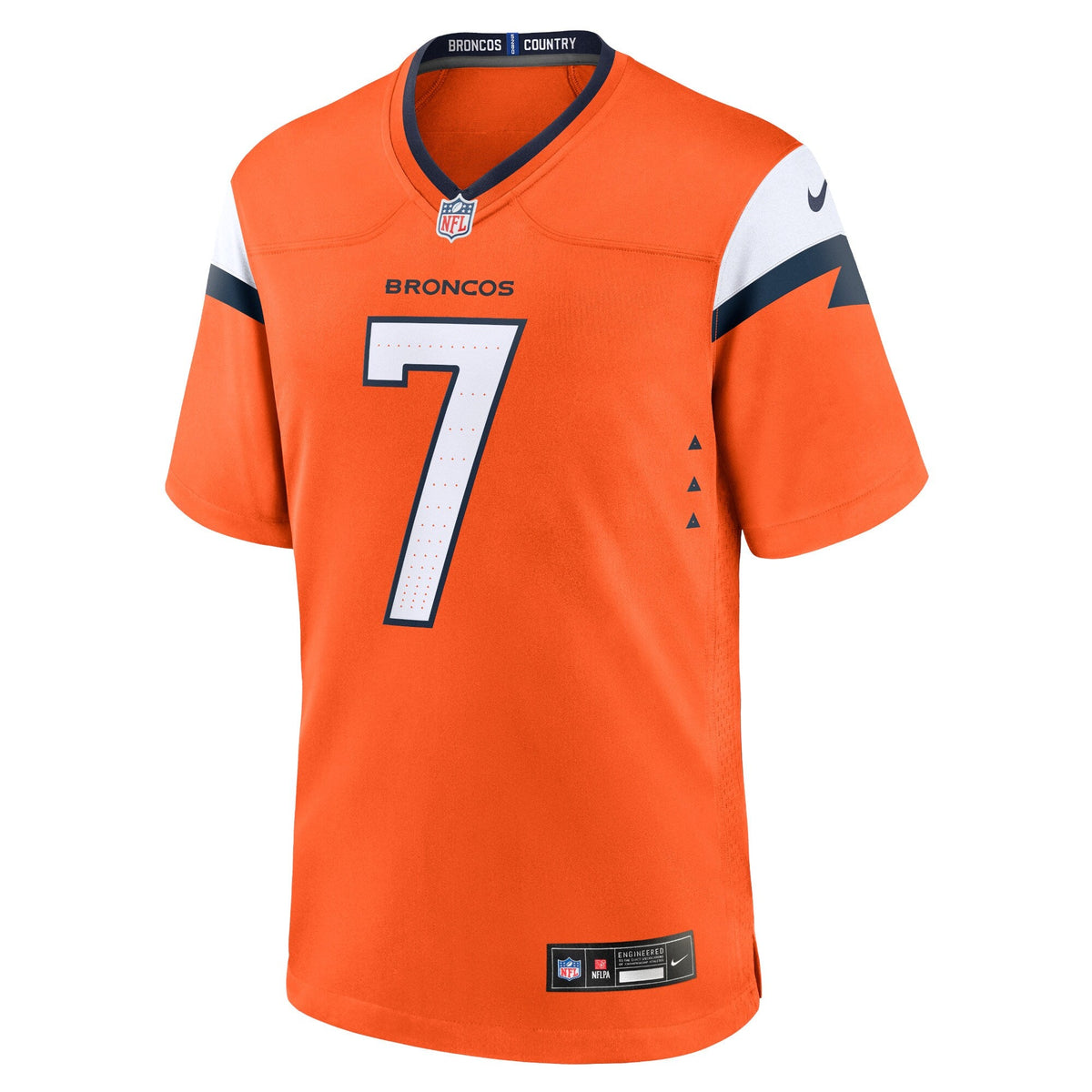 Denver Broncos John Elway Orange Team Retired Player Game Football Jersey