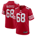 San Francisco 49ers Colton McKivitz Scarlet Game Football Jersey