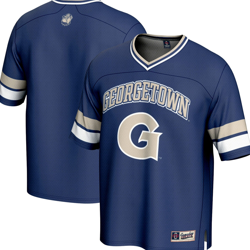 Navy Georgetown Hoyas Spirit Football Jersey
