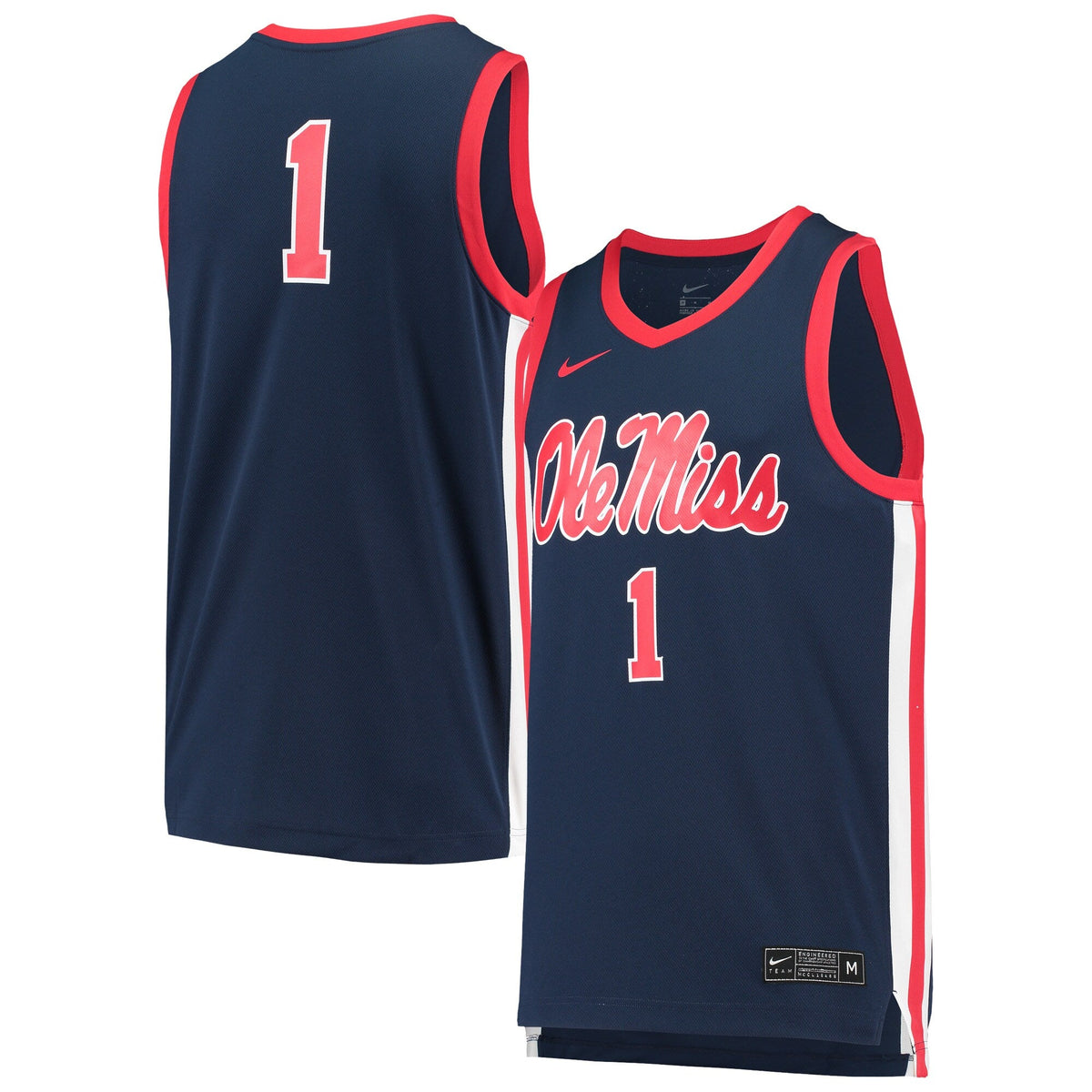 #1 Navy Ole Miss Rebels Replica Basketball Jersey