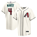 Arizona Diamondbacks Ketel Marte Cream Home Replica Baseball Jersey