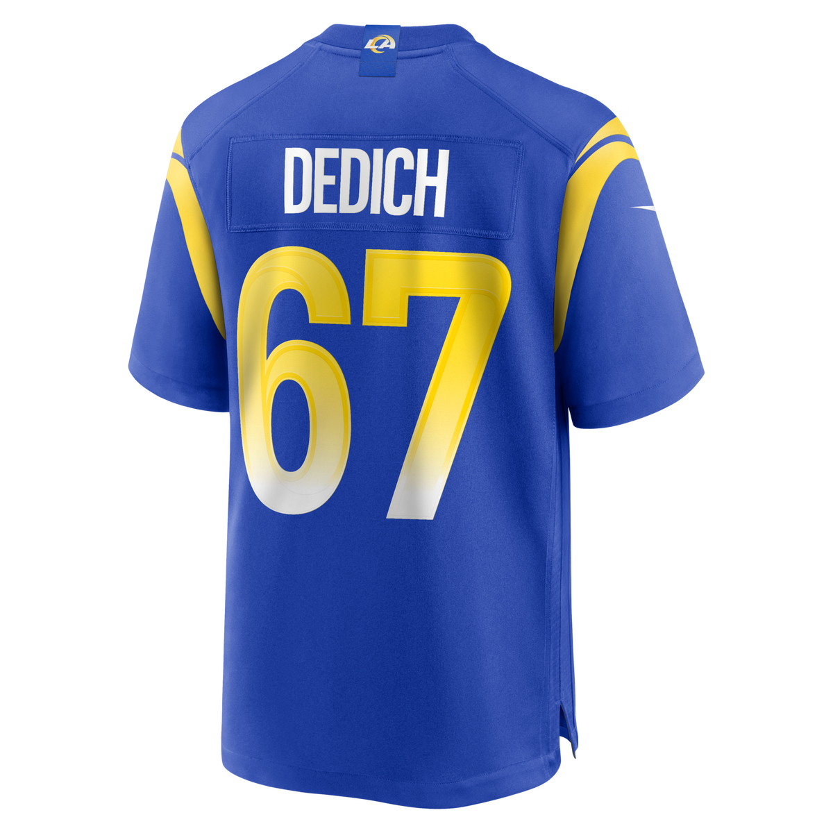 Los Angeles Rams Justin Dedich Royal Game Football Jersey