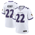 Baltimore Ravens Derrick Henry White Game Football Jersey