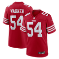 San Francisco 49ers Fred Warner Scarlet Team Game Player Football Jersey