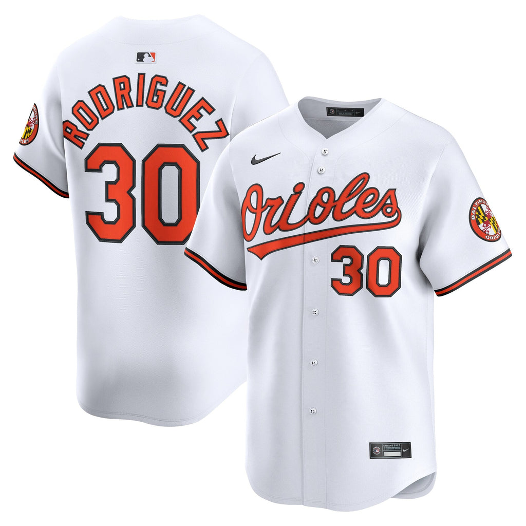 Baltimore Orioles Grayson Rodriguez White Home Limited Player Baseball Jersey