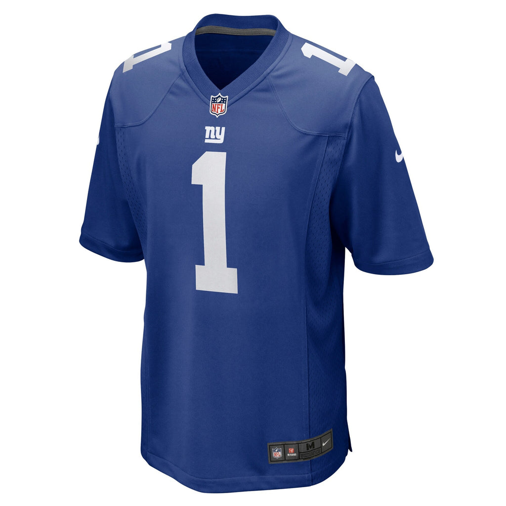 New York Giants Number 1 Dad Royal Game Football Jersey