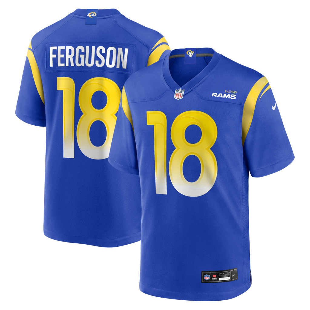 Los Angeles Rams Terrance Ferguson Royal Team Game Football Jersey