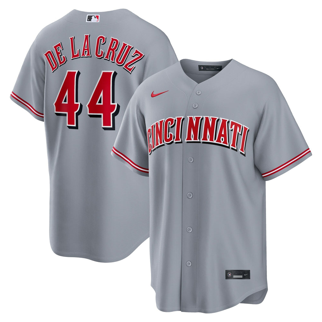 Cincinnati Reds Elly De La Cruz Gray Road Replica Baseball Jersey