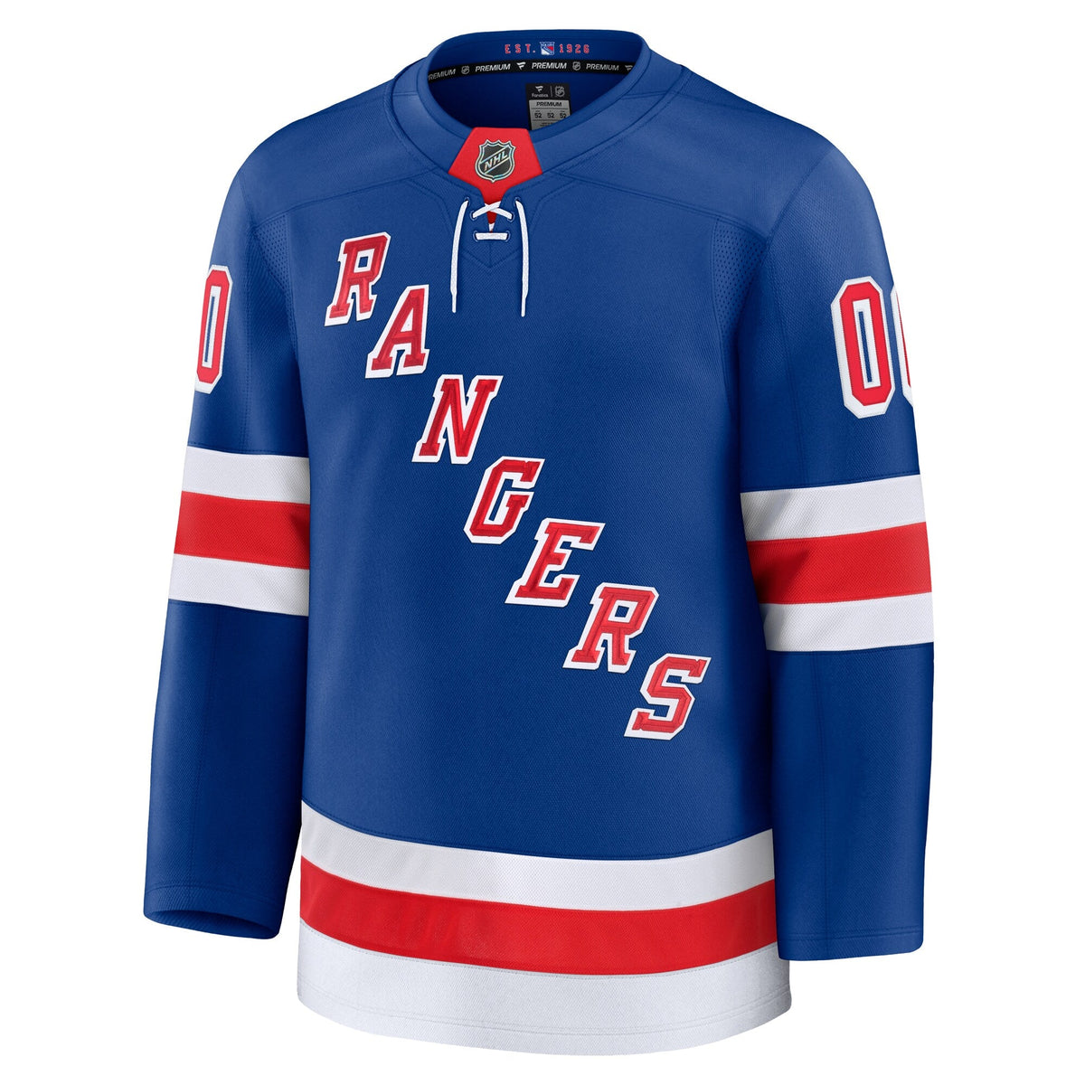 New York Rangers Royal Home Premium Custom Jersey