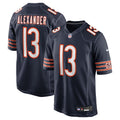 Chicago Bears Maurice Alexander Navy Team Game Football Jersey