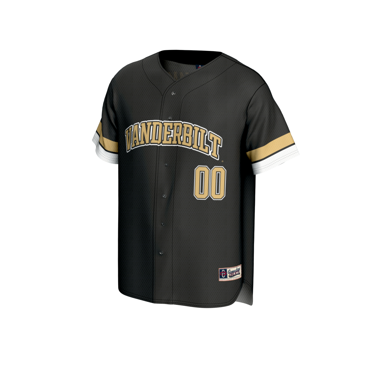 Vanderbilt Commodores NIL Pick-A-Player Lightweight Baseball Jersey - Black