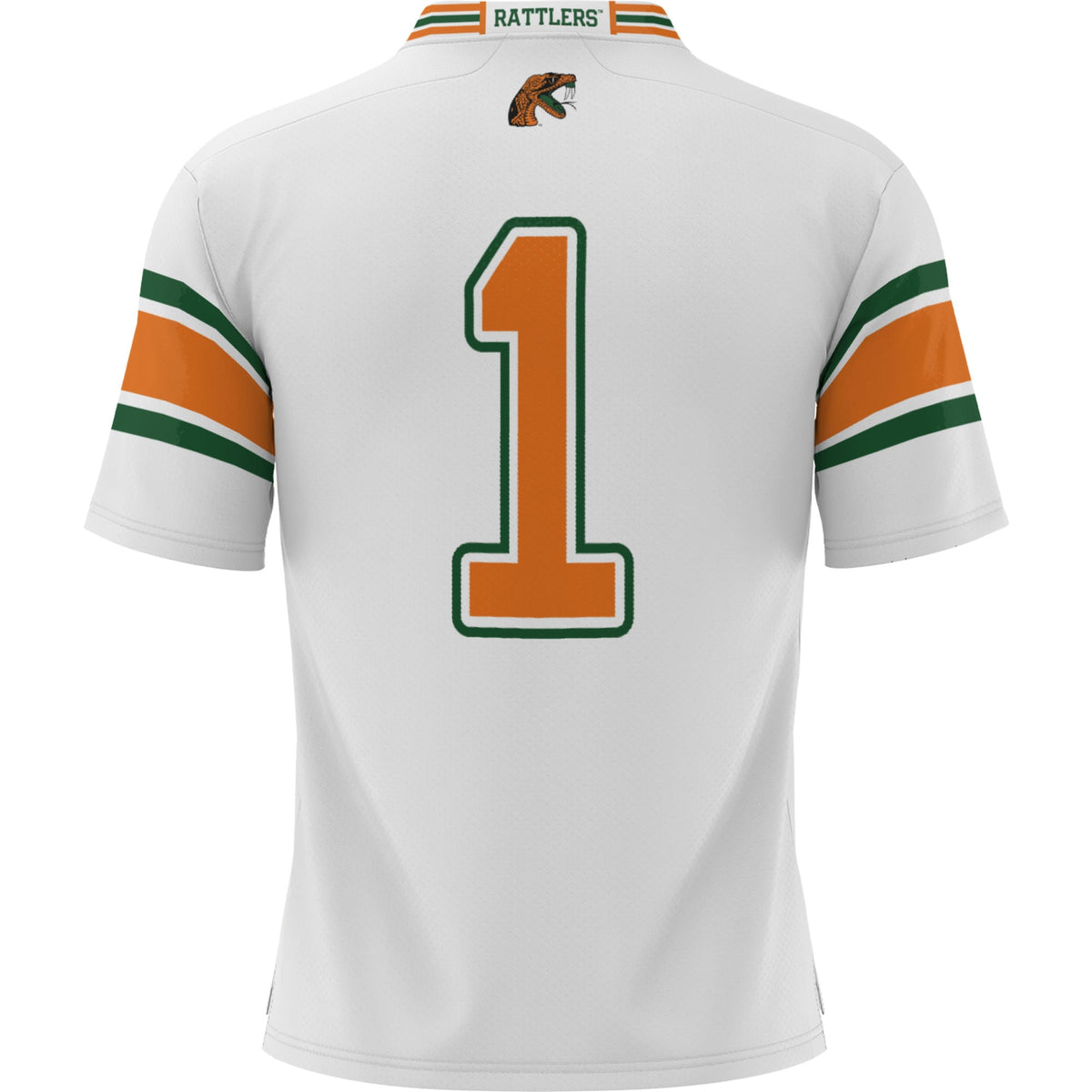 #1 White Florida A&M Rattlers Football Jersey