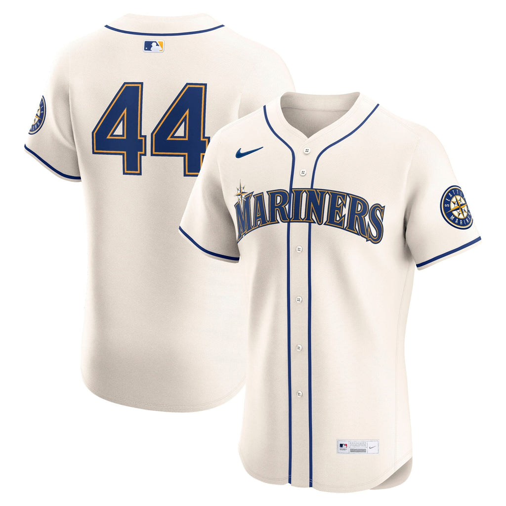 Seattle Mariners Julio Rodríguez Cream Alternate 2 Elite Player Baseball Jersey