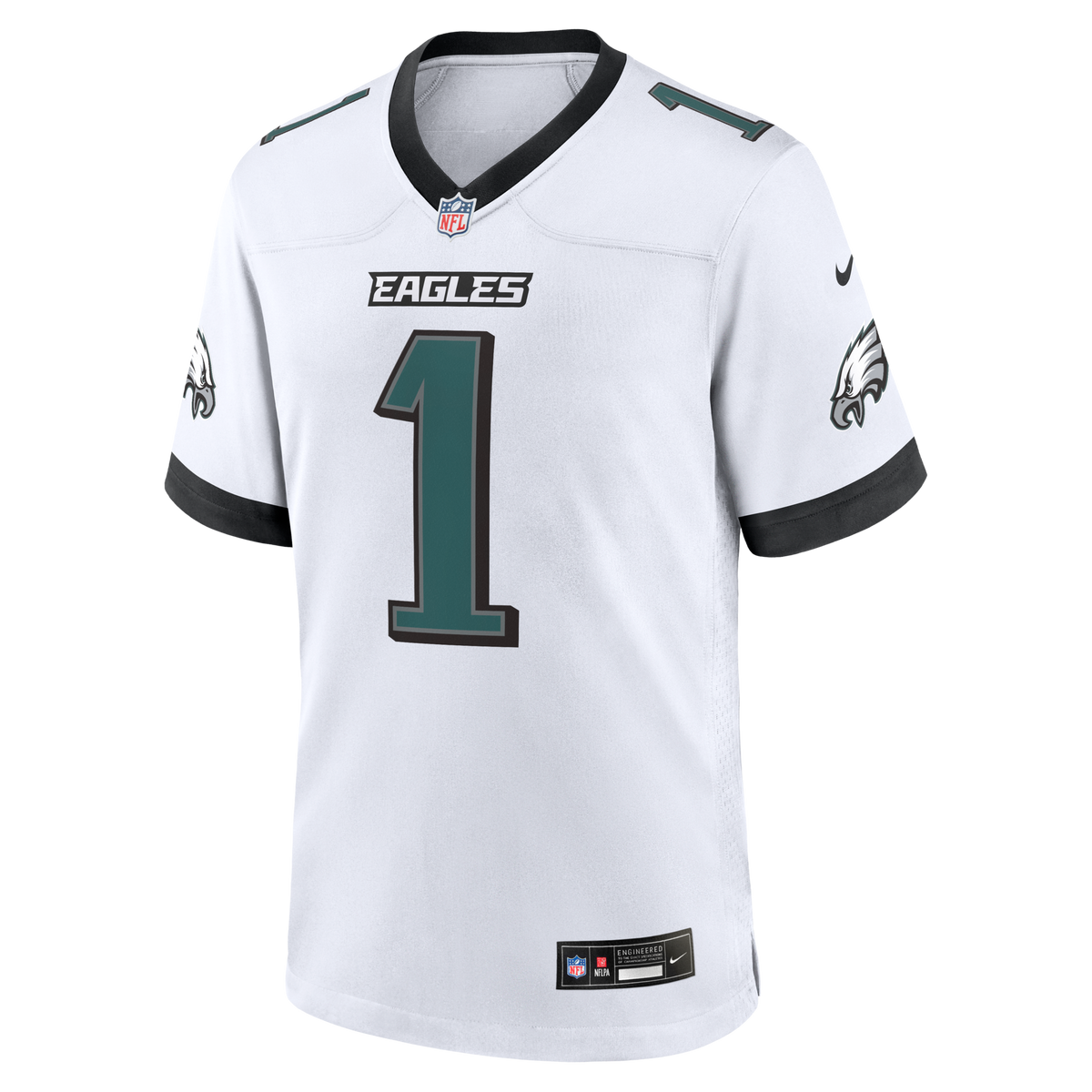 Philadelphia Eagles Jalen Hurts White Game Football Jersey