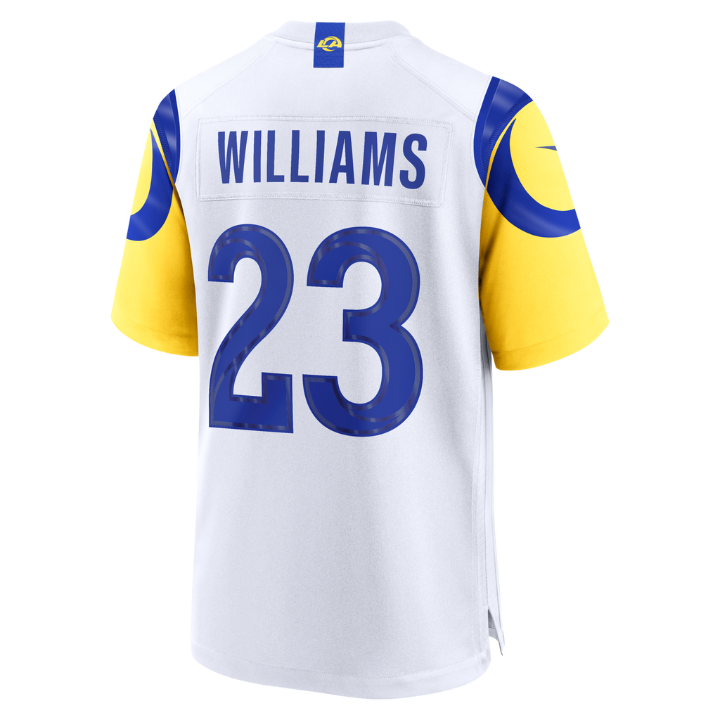 Los Angeles Rams Kyren Williams White White Game Player Football Jersey