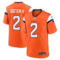 Denver Broncos Patrick Surtain II Orange Team Game Football Jersey