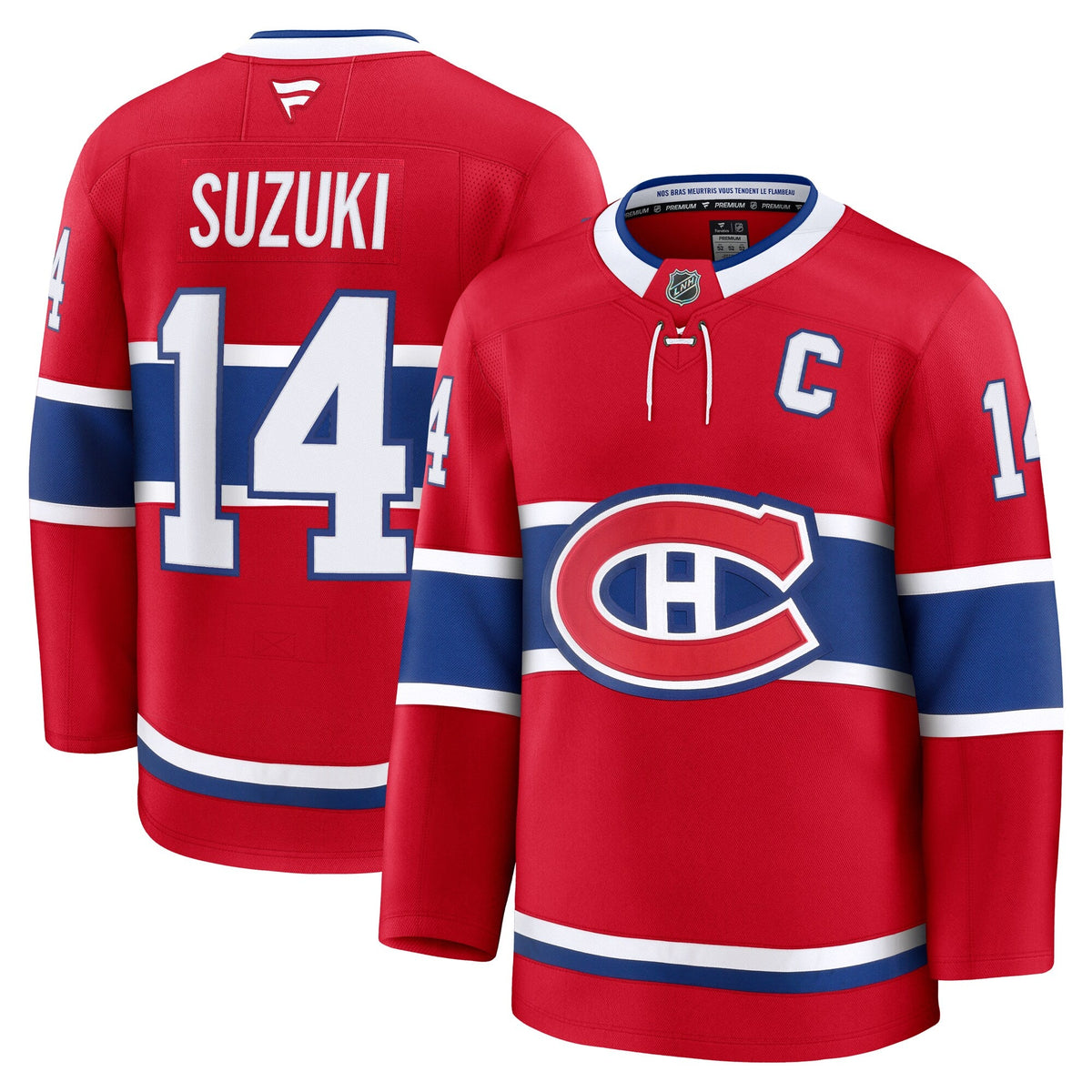 Montreal Canadiens Nick Suzuki Red Home Premium Jersey