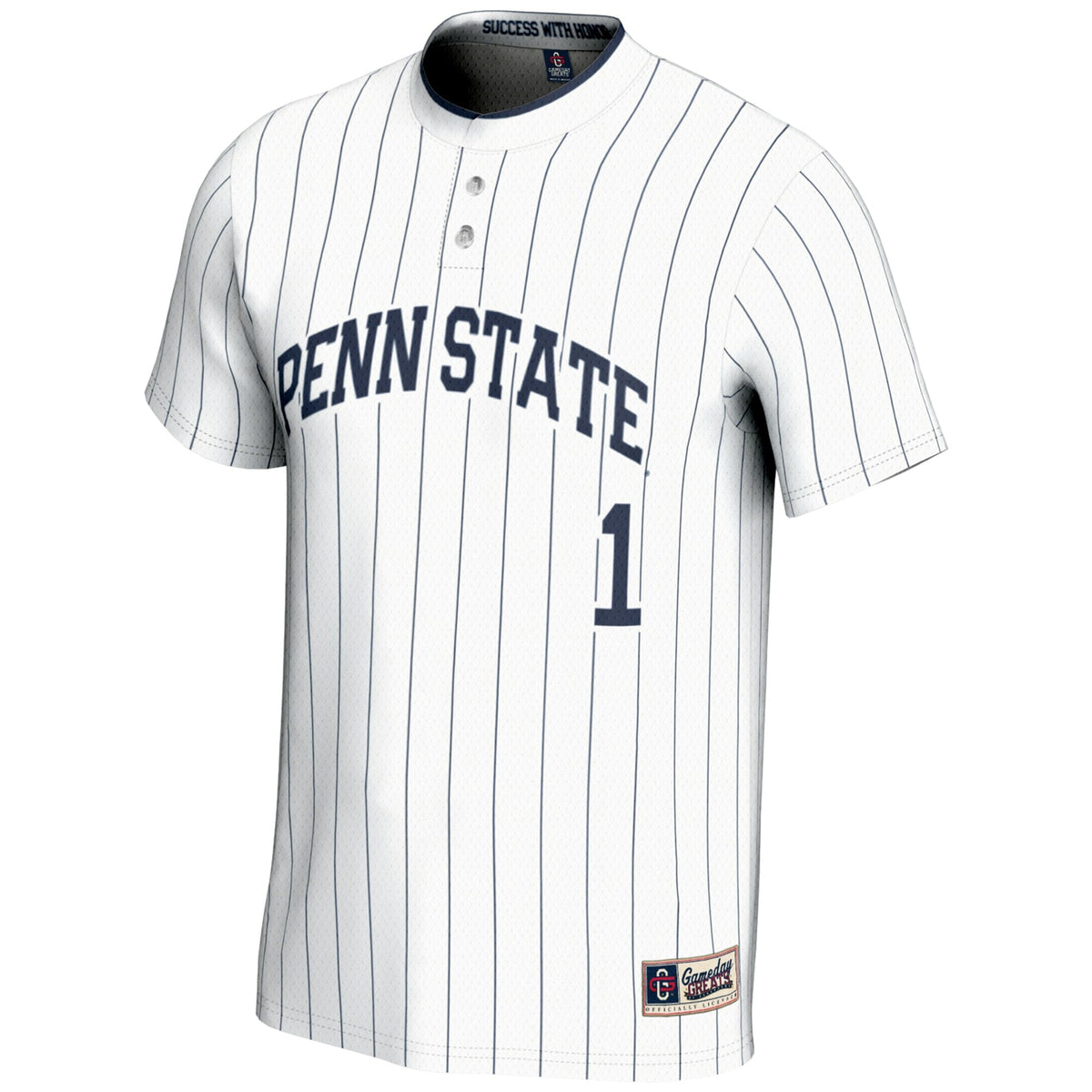 #1 Penn State Nittany Lions Lightweight Softball Jersey - White