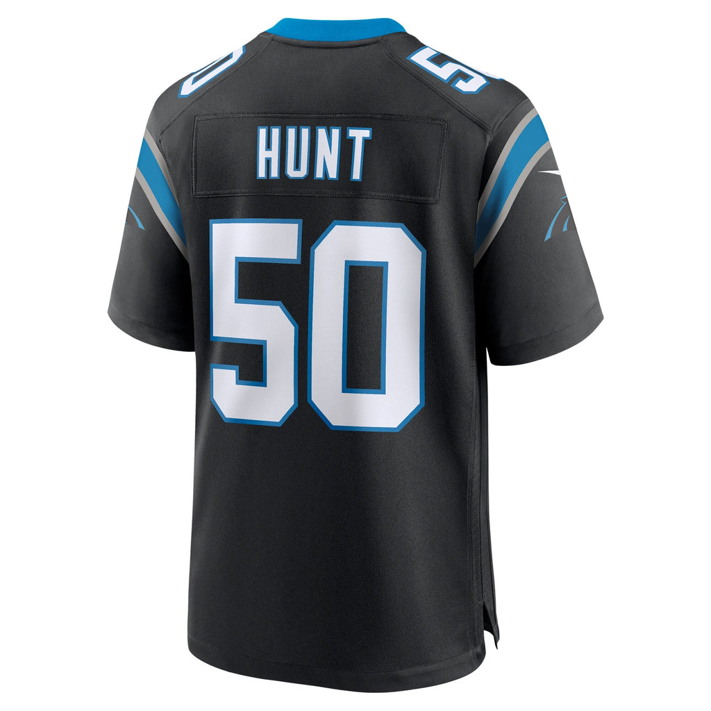 Carolina Panthers Robert Hunt Black Game Football Jersey