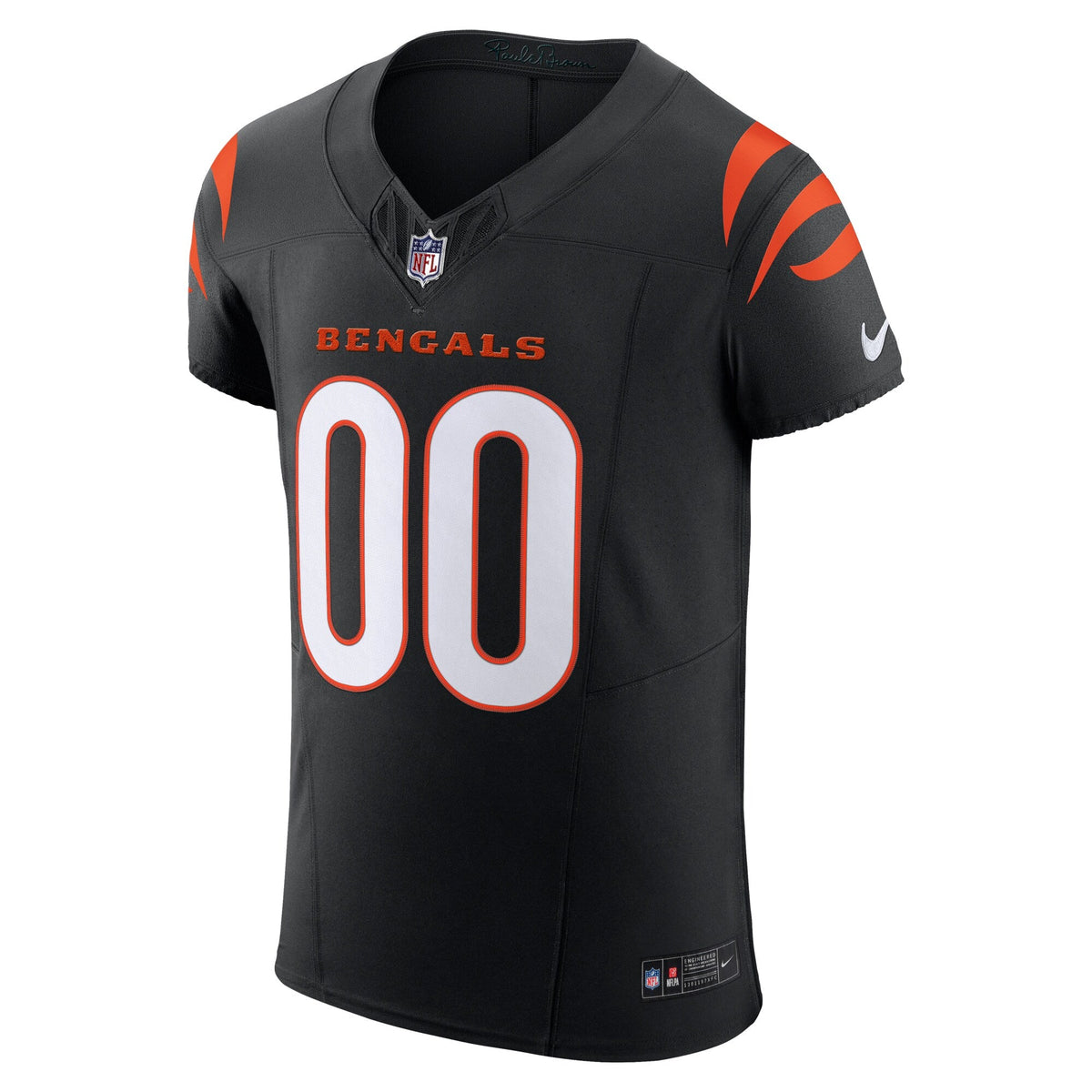 Cincinnati Bengals Black Team Vapor F.U.S.E. Elite Custom Football Jersey