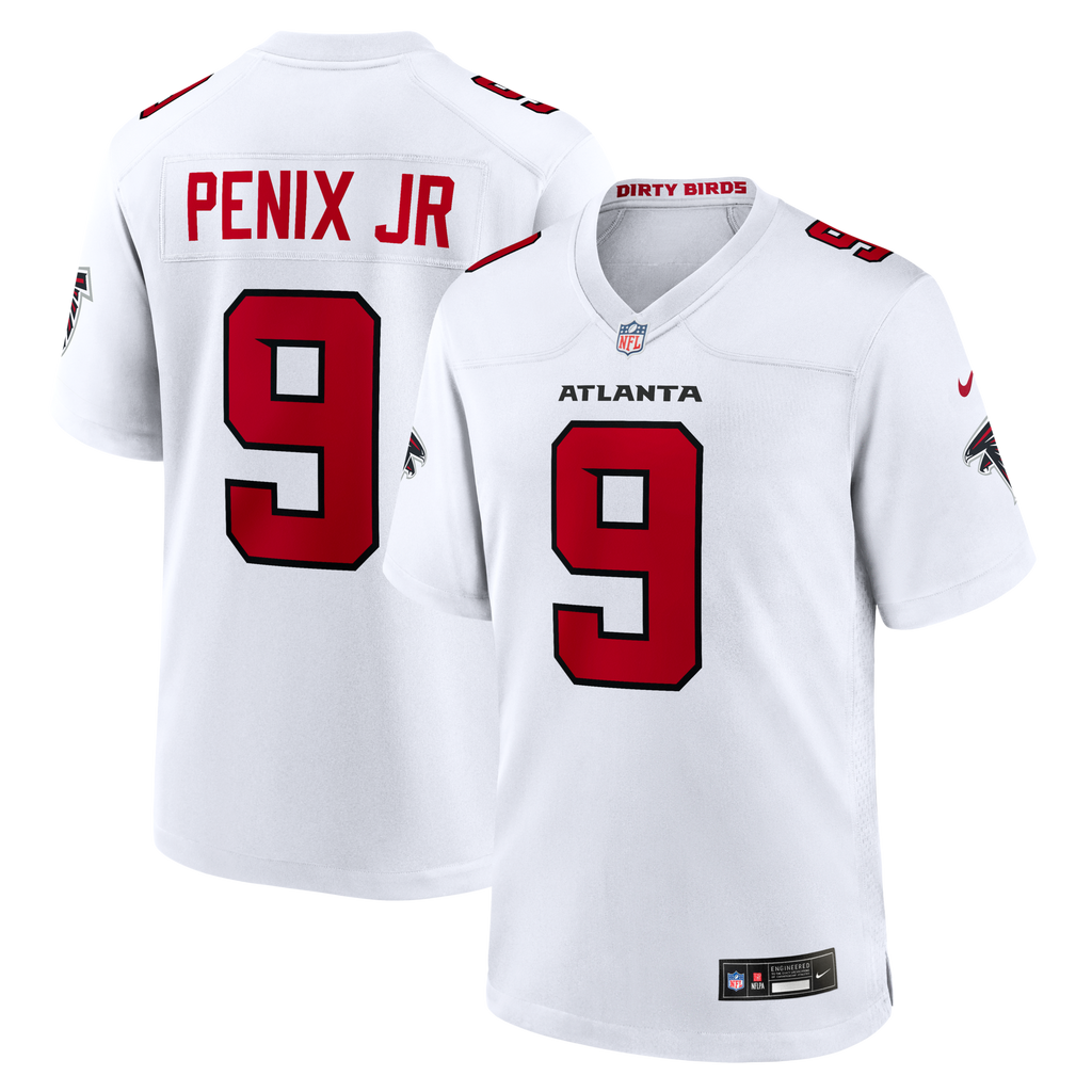 Atlanta Falcons Michael Penix Jr. White Game Football Jersey