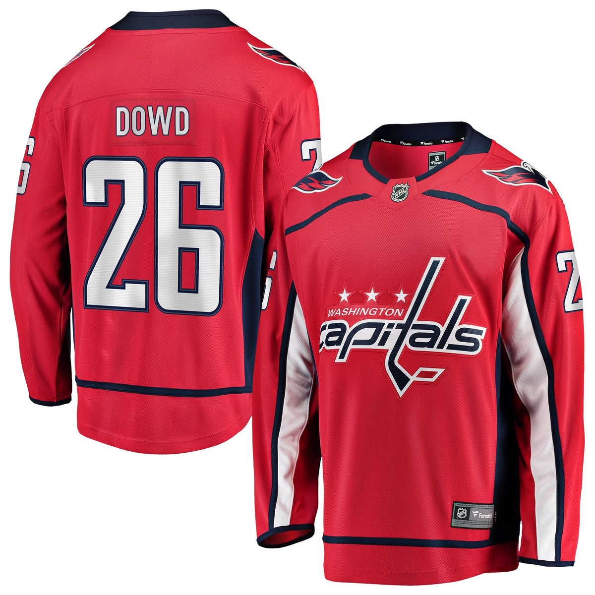 Washington Capitals Nic Dowd Red Home Breakaway Player Hockey Jersey
