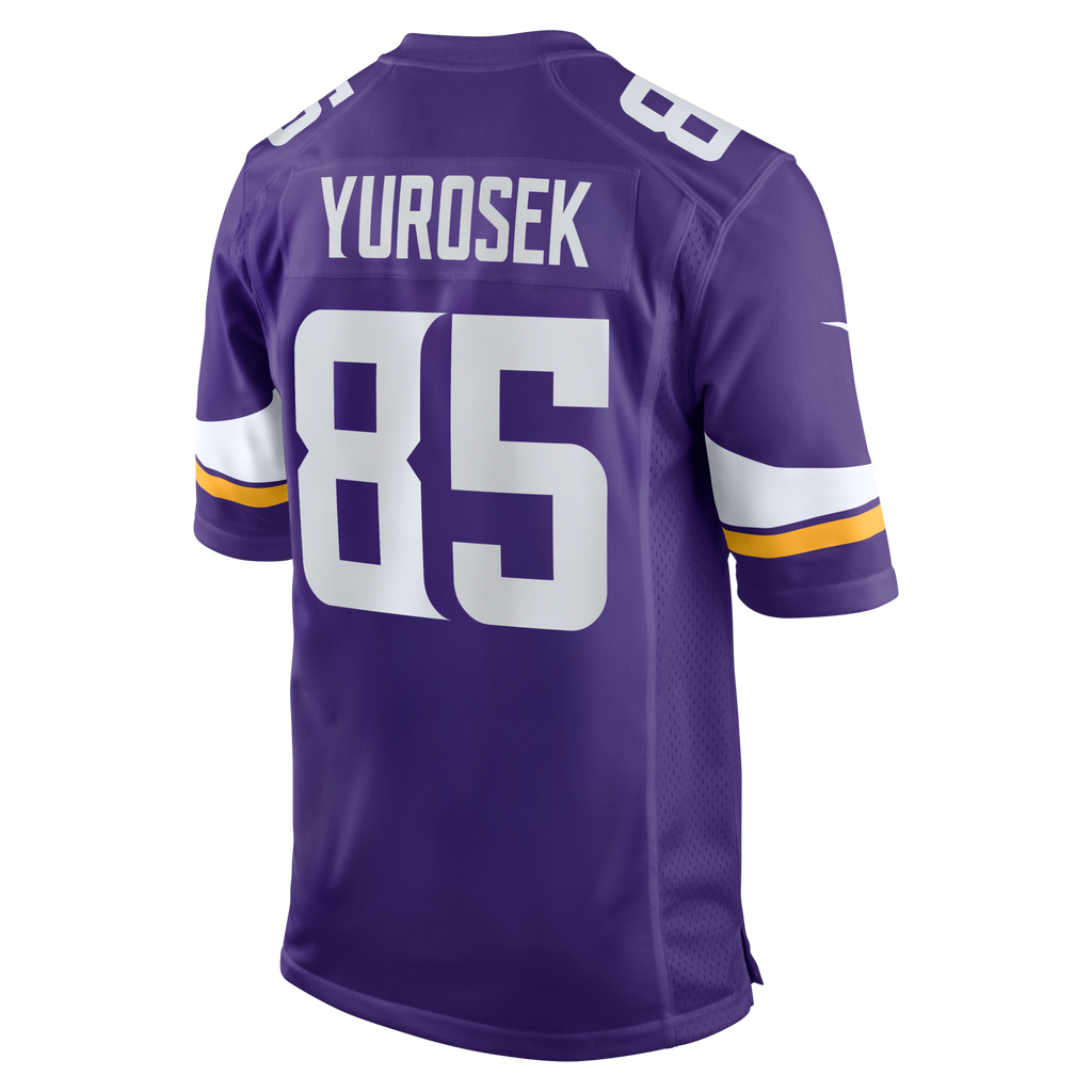 Minnesota Vikings Ben Yurosek Purple Team Game Football Jersey