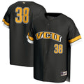 #38 VCU Rams Lightweight Collegiate Baseball Fashion Jersey - Black