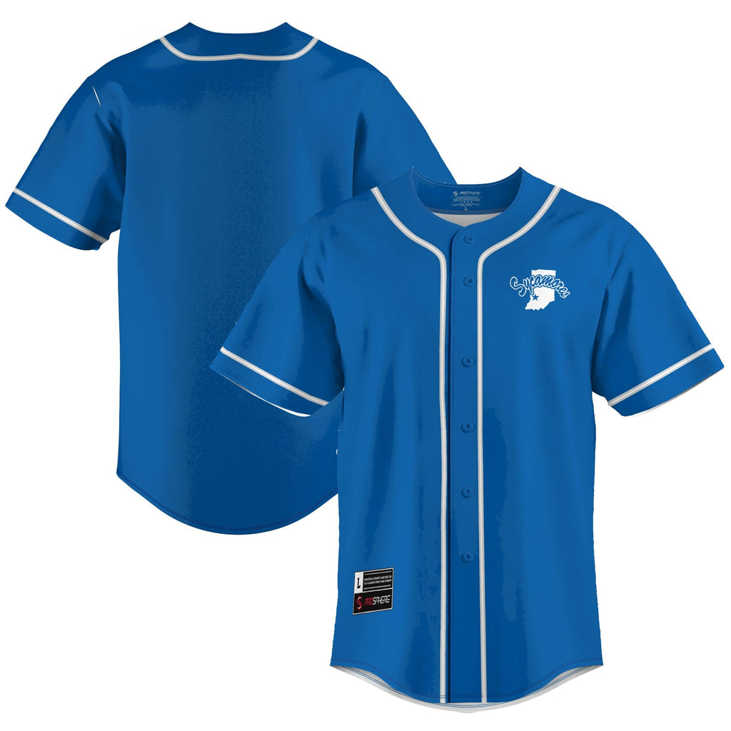 Indiana State Sycamores Lightweight Baseball Jersey - Royal
