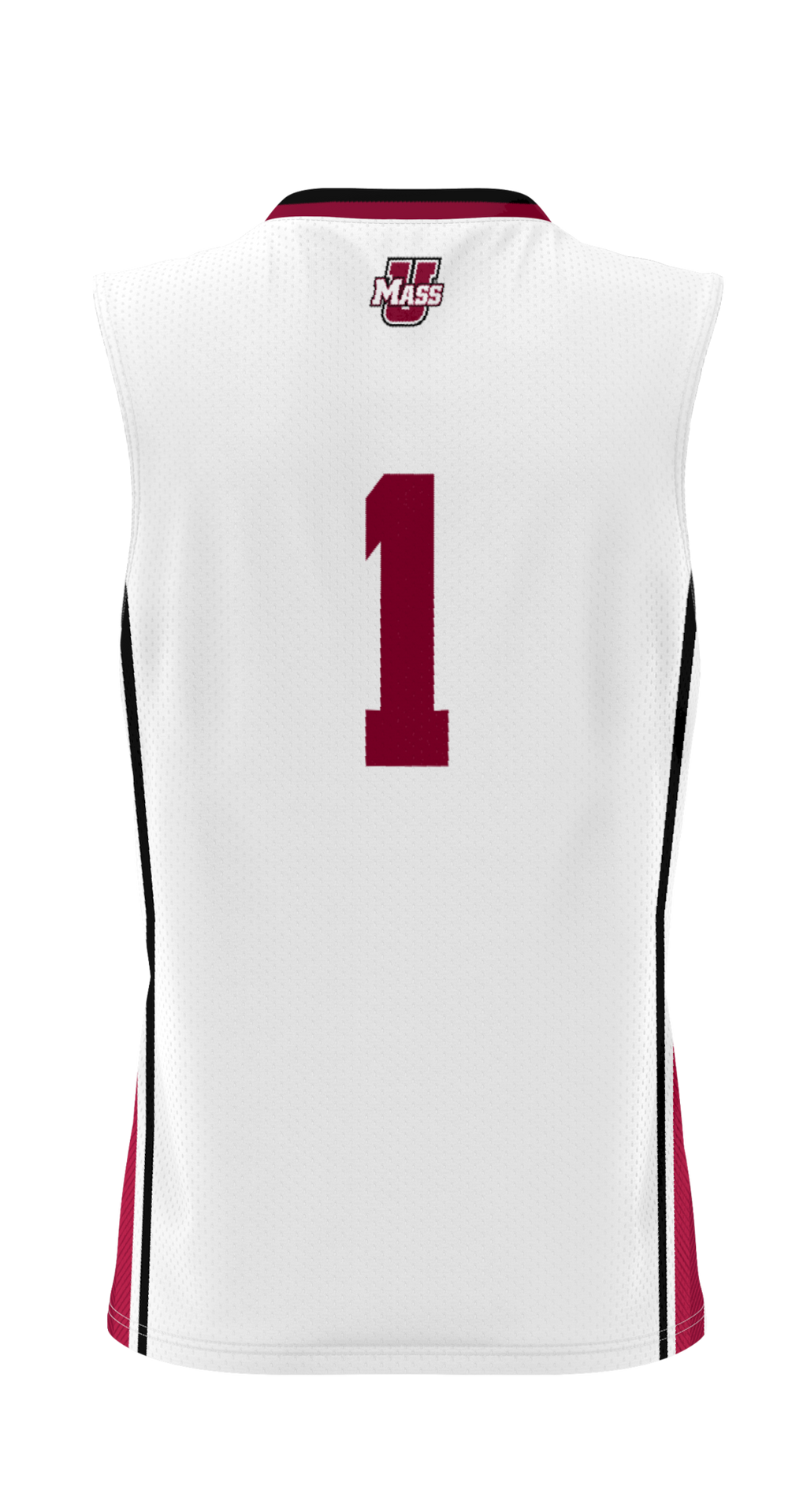 #1 UMass Minutemen Lightweight Basketball Jersey - White